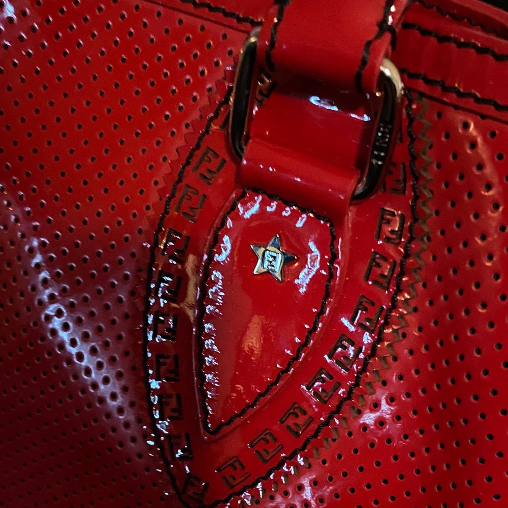 Red FENDI Tote Bag - Picture 3 of 7